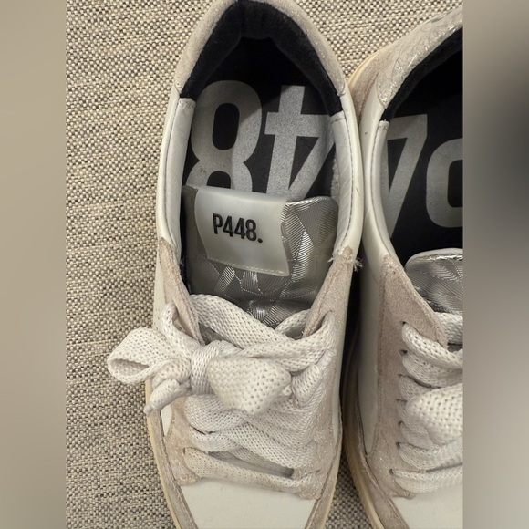 P448 Thea Silver Sneakers - Picture 2 of 8